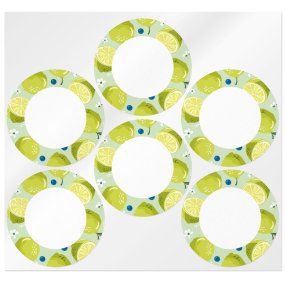 Autocollants ronds d’agrumes Autocollants ronds d’agrumes