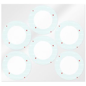 Pegatinas redondas love Pegatinas redondas love