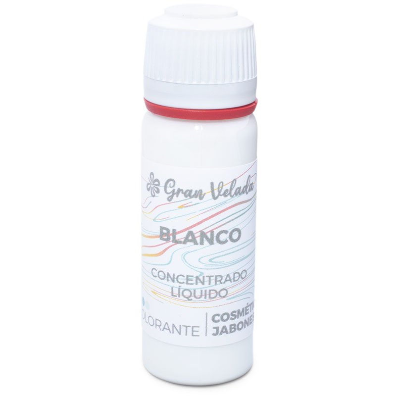 Coloration blanc liquide concentre pour cosmetique et savon