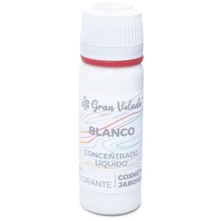 Colorante blanco liquido concentrado para cosmetica y jabon