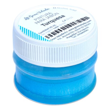 Peinture turquoise pour savon