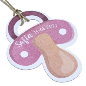 Etiquetas personalizadas chupeta batismo