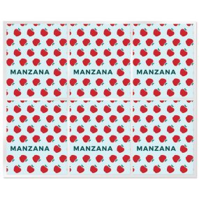 Pegatinas para labiales de manzana Pegatinas para labiales de manzana