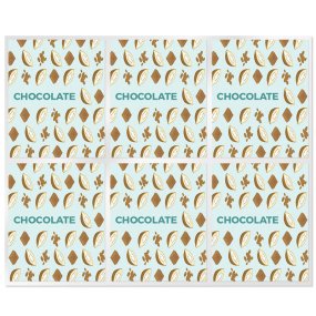 Adesivos para stick labial de chocolate