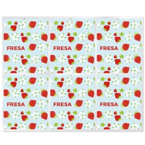 Pegatinas para labiales de fresa Pegatinas para labiales de fresa