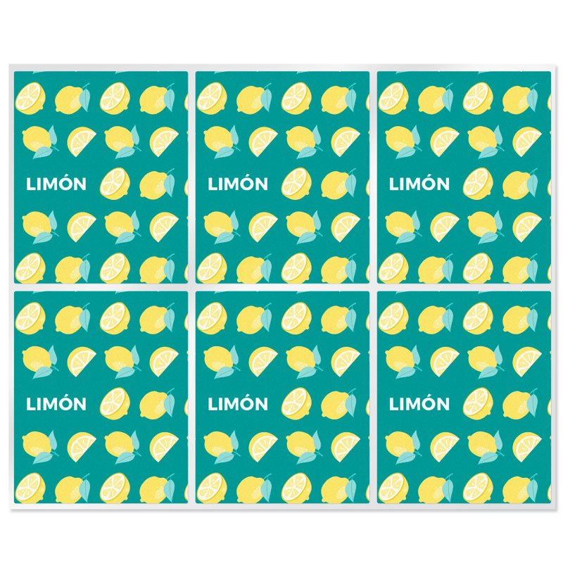Adesivos para stick labial de limão