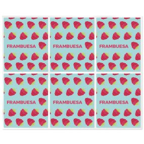 Adesivos para stick labial de frambuesa