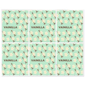 Adesivos para stick labial de baunilha