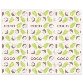 Pegatinas para labiales de coco Pegatinas para labiales de coco