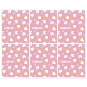 Pegatinas para labiales de crema