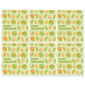 Adesivos para stick labial de kiwi orange