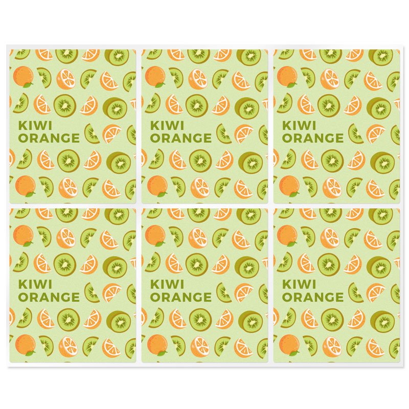 Adesivos para stick labial de kiwi orange