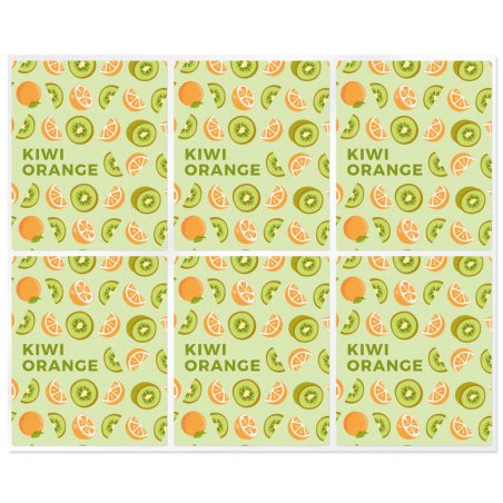 Adesivos para stick labial de kiwi orange