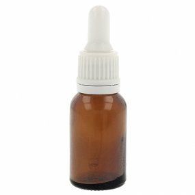 Botella 10 ml cristal ambar cuentagotas blanco Botella 10 ml cristal ambar cuentagotas blanco
