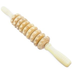 Rolo de madeira para massagem