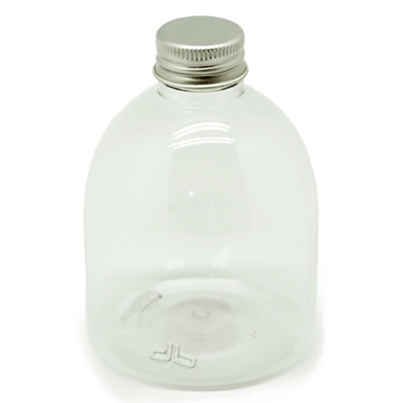 Botella bombé 250 ml con rosca de aluminio