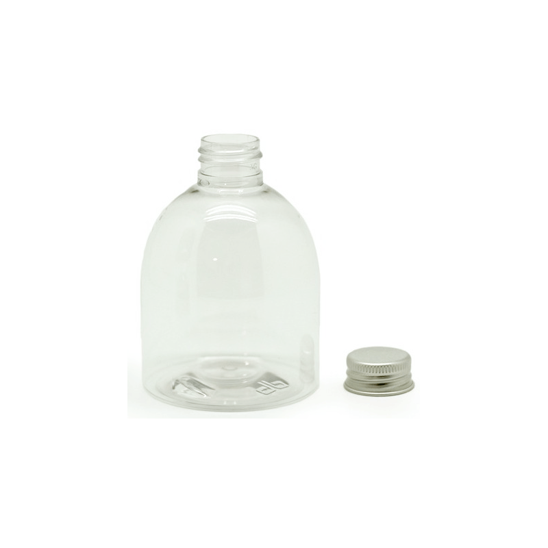 Garrafa pet bombé 200 ml tampa alumínio