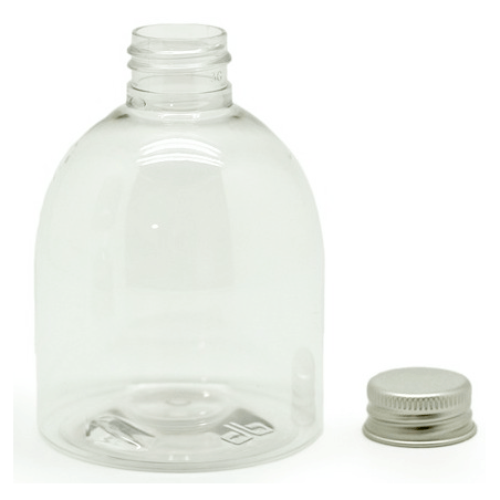 Garrafa pet bombé 200 ml tampa alumínio