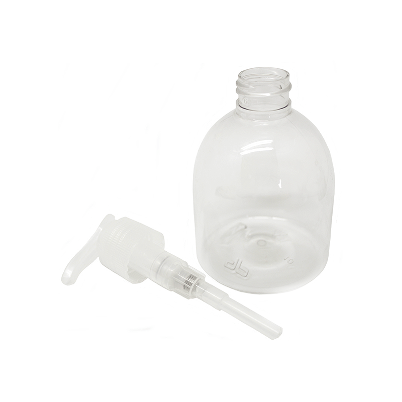 Botella pet transparente bombé 200 ml. tapón bisagra