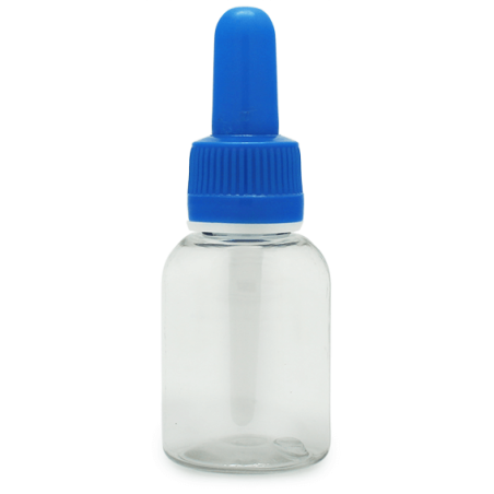 Botella PET baja de 30 ml con cuentagotas