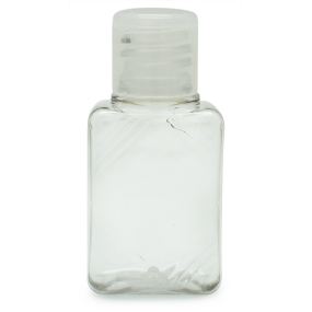 Garrafa pet retangular 35 ml tampa flip top