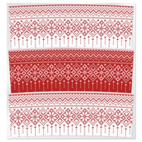 Adesivos vermelhos estampa de Natal para velas em copo