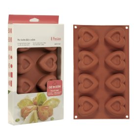 Moule 8 pilules pour le cœur à brides Moule 8 pilules pour le cœur à brides