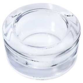 Porta-velas vidro tigela