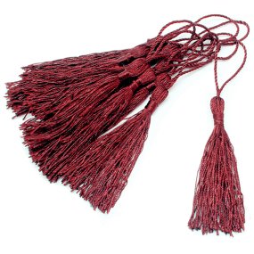 Borlas de hilo merlot Borlas de hilo merlot