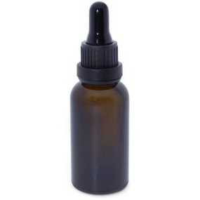 Frasco cristal âmbar 30 ml conta-gotas preto