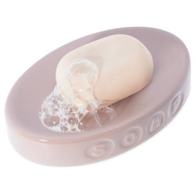 Jabonera soap de ceramica rosa Jabonera soap de ceramica rosa