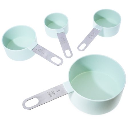 Set 4 conchas e 4 colheres de medição