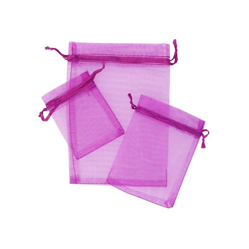 Sacs organza fuchsia