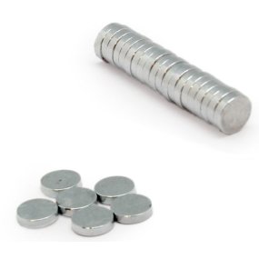 Aimants à boutons ronds 8 x 2 mm
