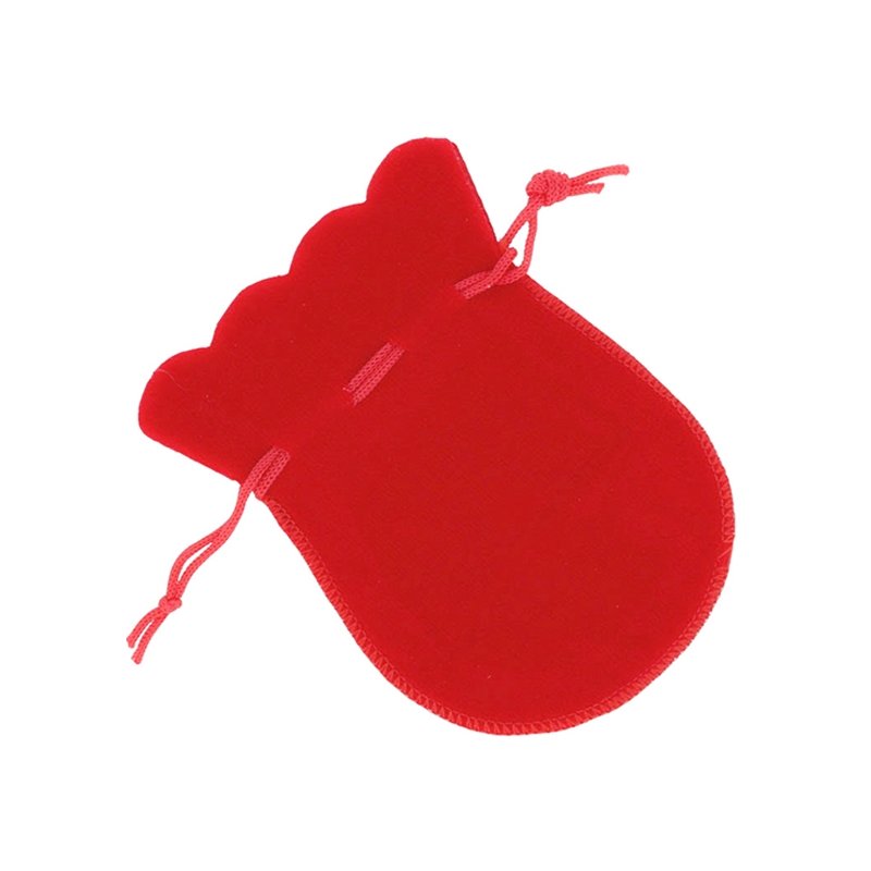 Grand sac en velours rouge
