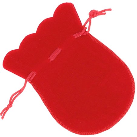 Grand sac en velours rouge