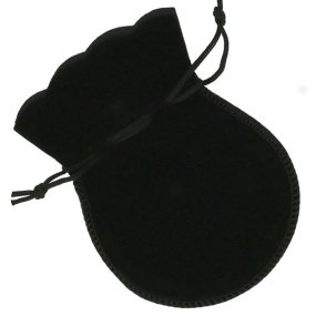 Bolsa grande de terciopelo negro Bolsa grande de terciopelo negro