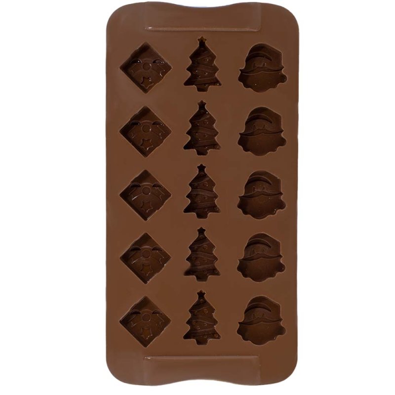 Molde silicone 15 figuras de natal