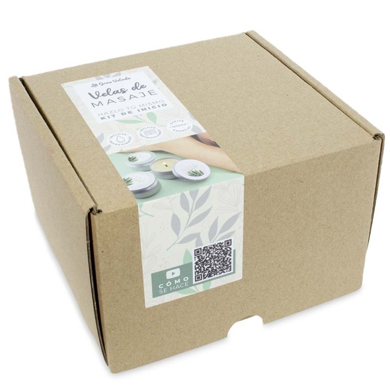 Kit comment faire bougies de massage. materiel et instructions