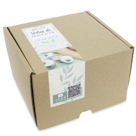 Kit comment faire bougies de massage. materiel et instructions