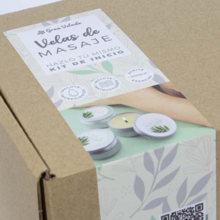 Kit comment faire bougies de massage. materiel et instructions