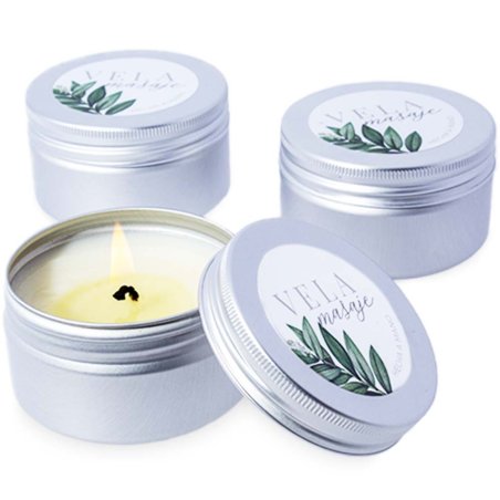 Autocollants bougies de massage naturel