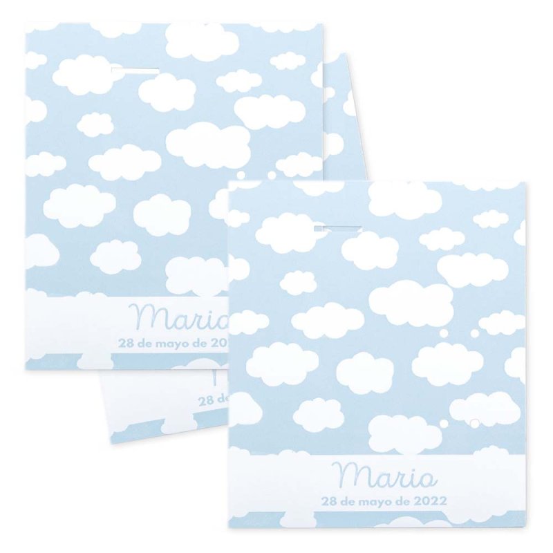 Cartão nuvens grande personalizado para packaging