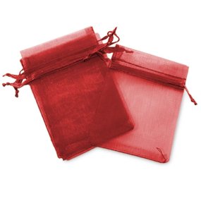 Sachets d’organza rouge 7x9 cm Sachets d’organza rouge 7x9 cm