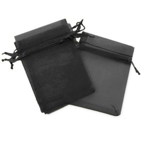 Sacos de organza cor preta 7x9 cm Sacos de organza cor preta 7x9 cm
