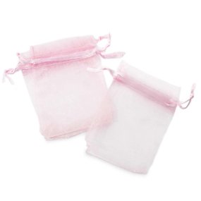 Sachets d’organza rose 7x9 cm Sachets d’organza rose 7x9 cm