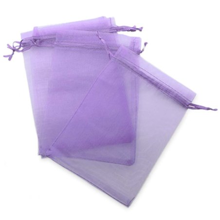 Saquinhos de organza lilas 13x17 cm