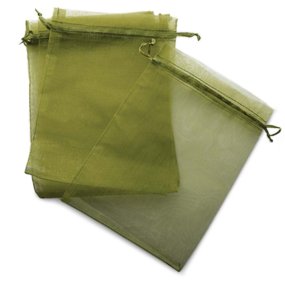 Bolsitas de organza verde oliva 13x17 cm Bolsitas de organza verde oliva 13x17 cm