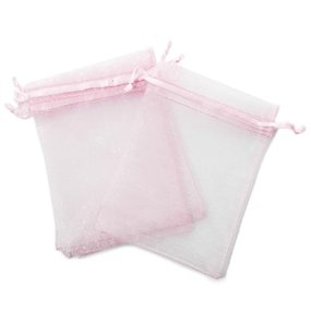 Sachets d’organza rose 9x12 cm Sachets d’organza rose 9x12 cm