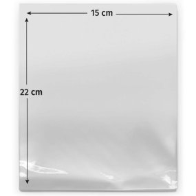 Saches 15x22 cm de celofane transparente Saches 15x22 cm de celofane transparente